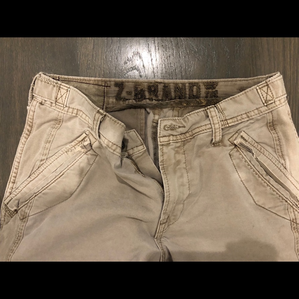 Z Brand distressed khaki jeans